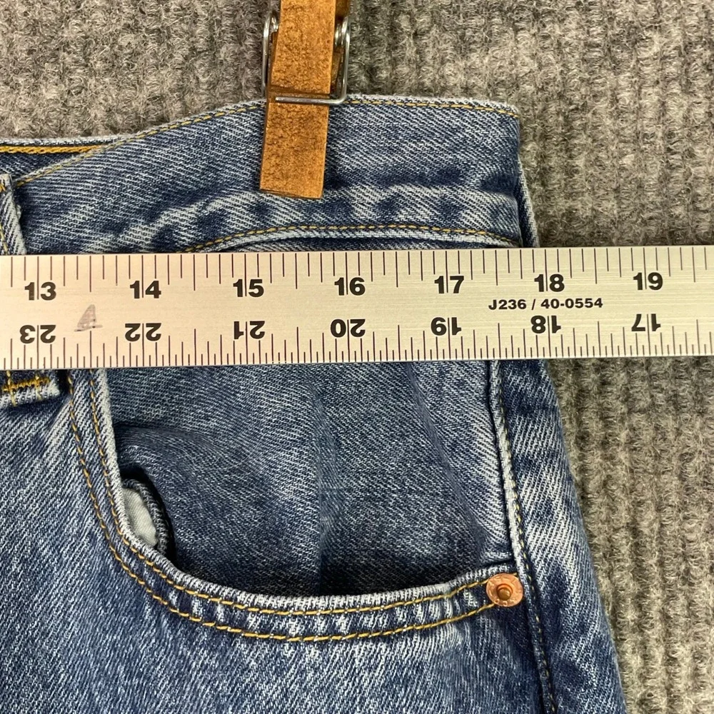Levi's 501 Straight Leg Jeans Mens 34x29 Blue Medium Wash Button Fly Denim Pants